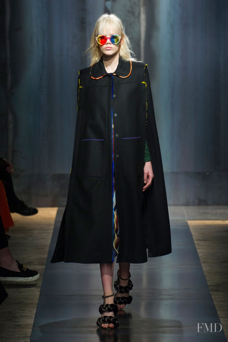 Marjan Jonkman featured in  the Marco de Vincenzo fashion show for Autumn/Winter 2015