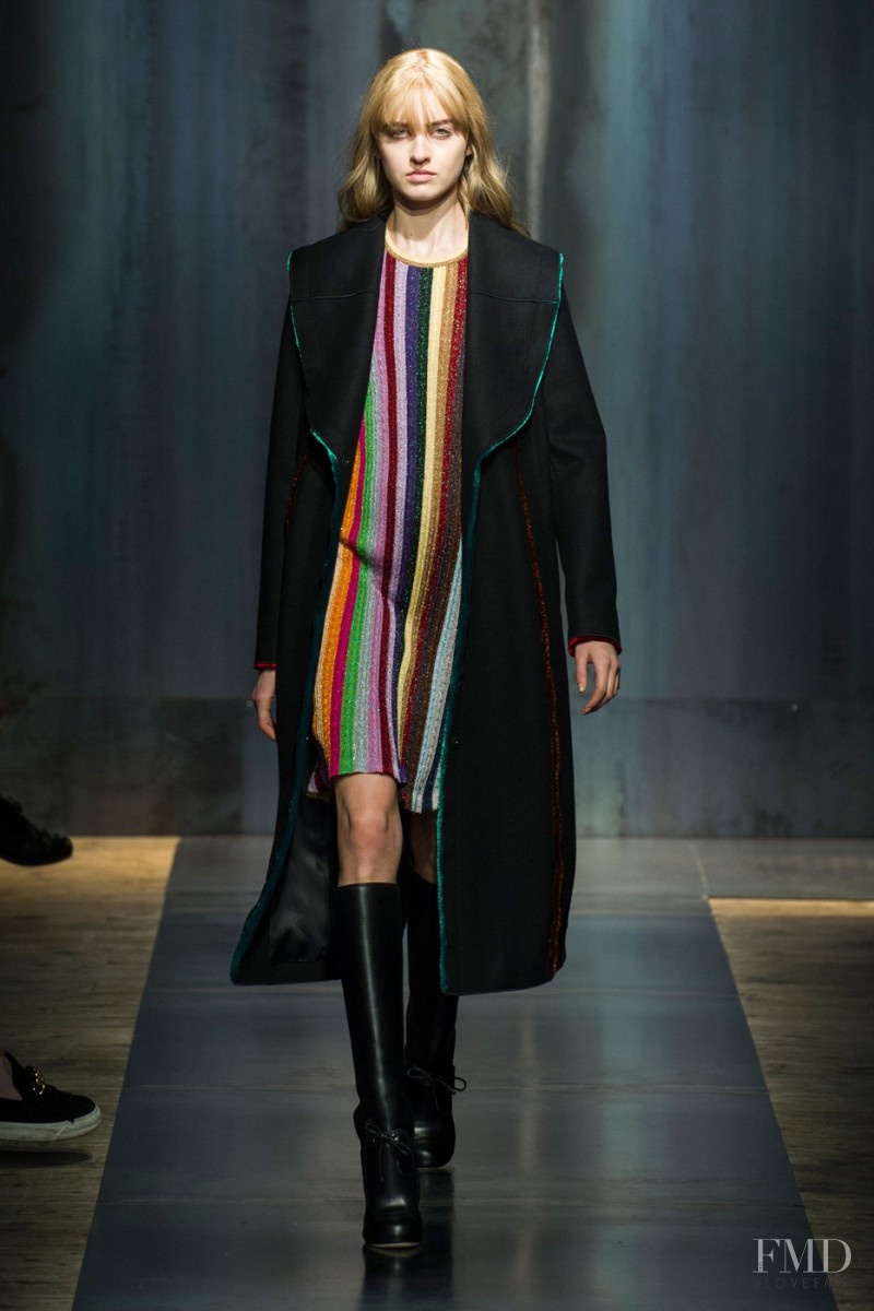 Kelsey Soles featured in  the Marco de Vincenzo fashion show for Autumn/Winter 2015