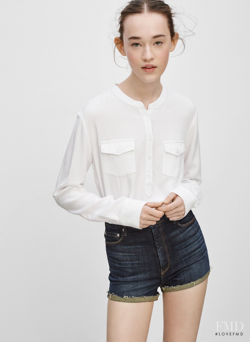 Elizabeth Davison featured in  the Aritzia catalogue for Spring/Summer 2015