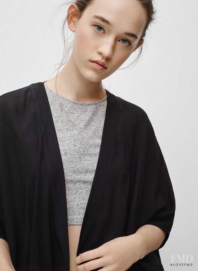 Elizabeth Davison featured in  the Aritzia catalogue for Spring/Summer 2015