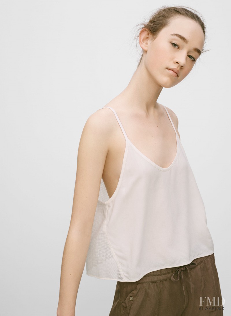 Elizabeth Davison featured in  the Aritzia catalogue for Spring/Summer 2015