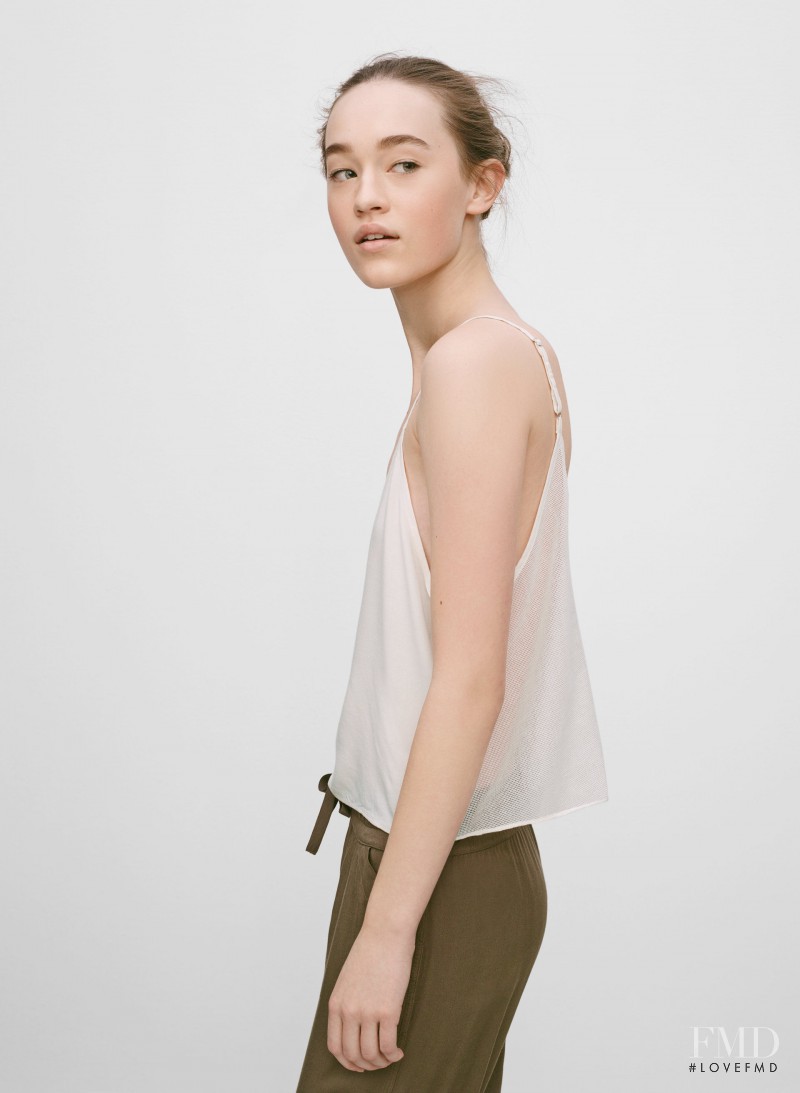 Elizabeth Davison featured in  the Aritzia catalogue for Spring/Summer 2015