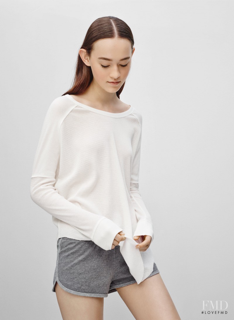 Elizabeth Davison featured in  the Aritzia catalogue for Spring/Summer 2015