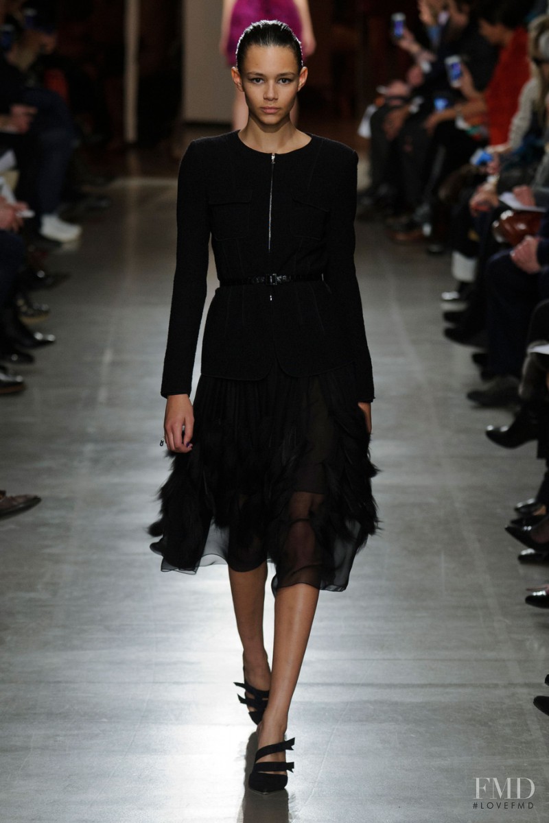 Binx Walton featured in  the Oscar de la Renta fashion show for Autumn/Winter 2015