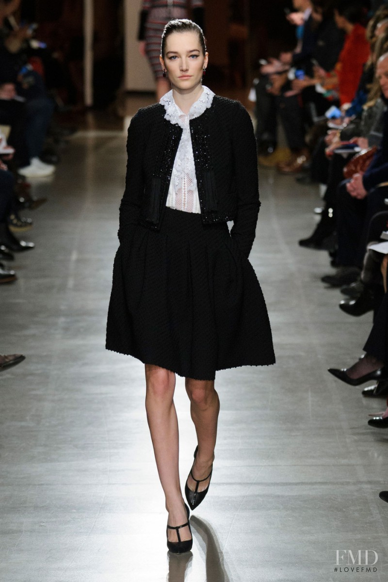 Joséphine Le Tutour featured in  the Oscar de la Renta fashion show for Autumn/Winter 2015