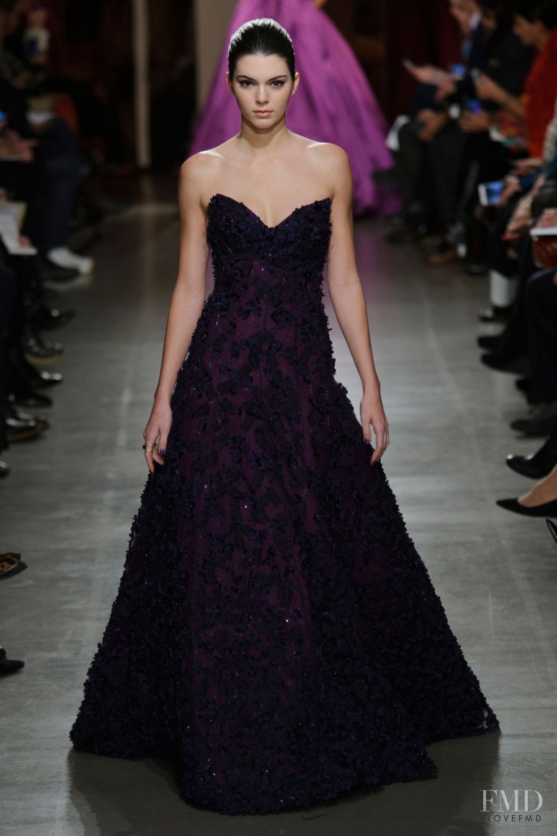 Kendall Jenner featured in  the Oscar de la Renta fashion show for Autumn/Winter 2015