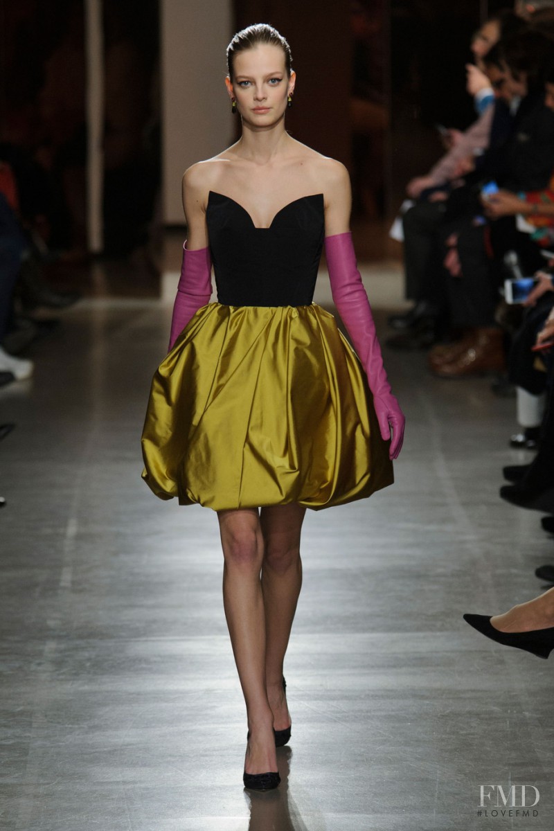 Ine Neefs featured in  the Oscar de la Renta fashion show for Autumn/Winter 2015