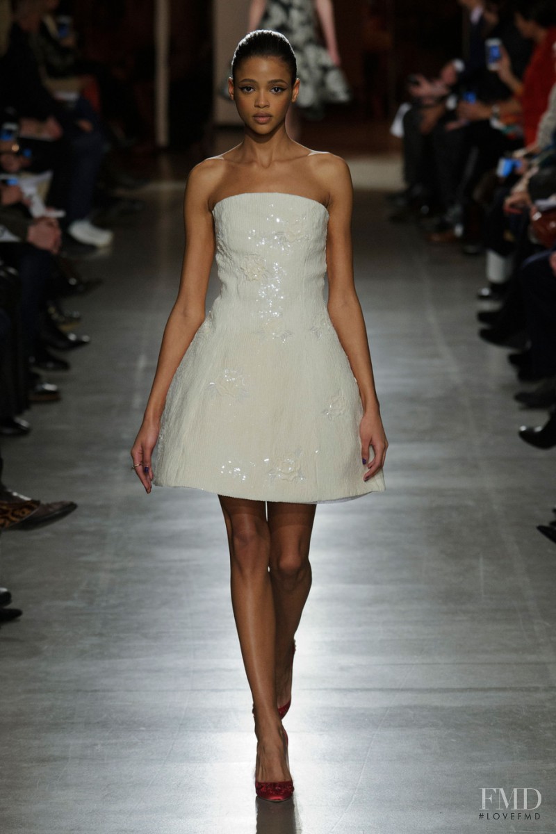 Aya Jones featured in  the Oscar de la Renta fashion show for Autumn/Winter 2015