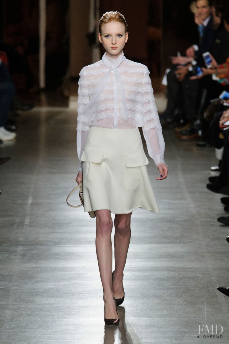 Madison Stubbington featured in  the Oscar de la Renta fashion show for Autumn/Winter 2015