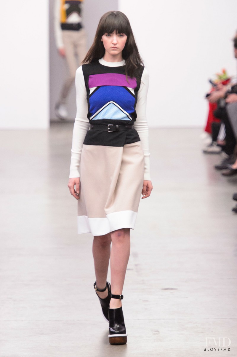 Angela Longton featured in  the Iceberg fashion show for Autumn/Winter 2015