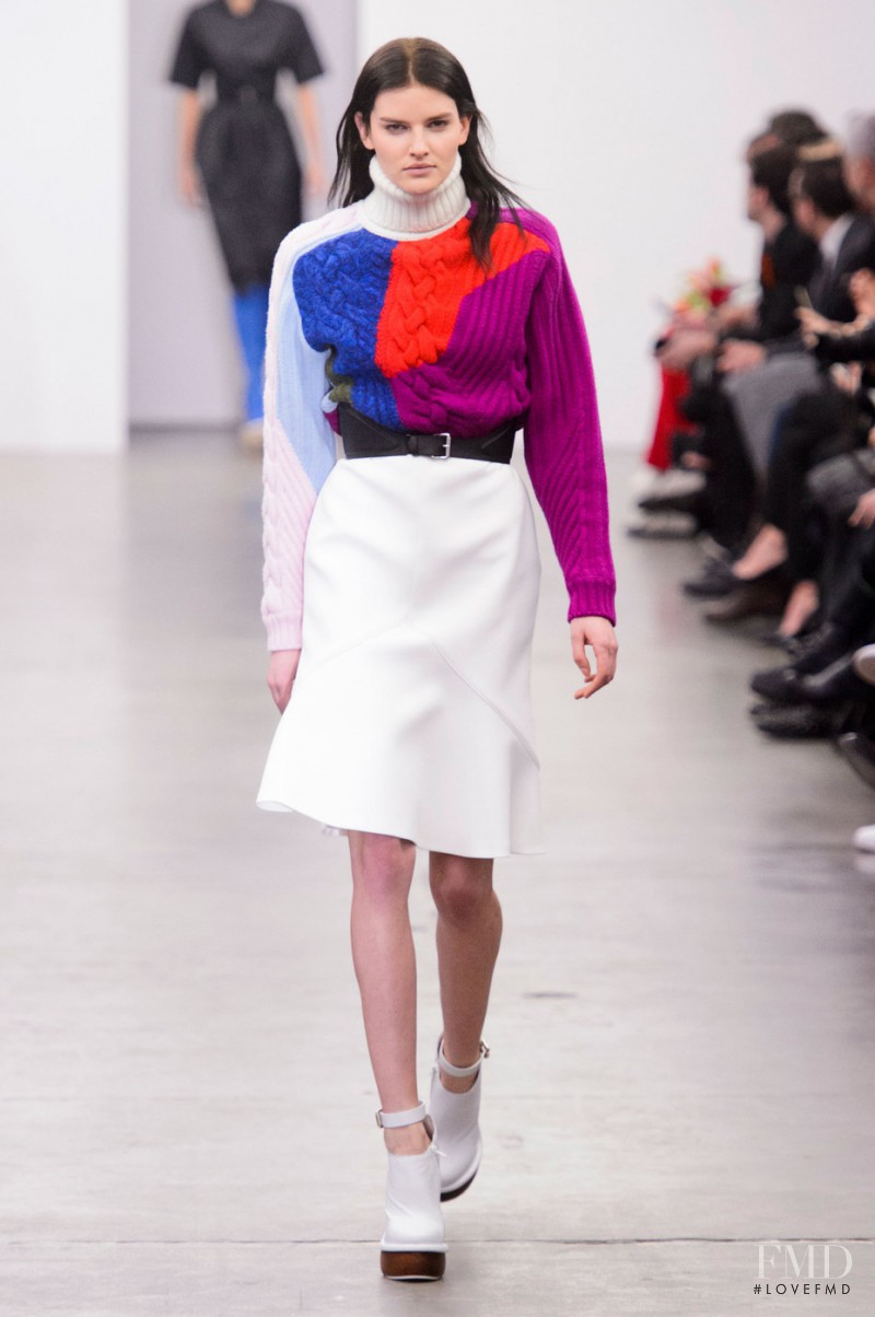 Dorota Kullova featured in  the Iceberg fashion show for Autumn/Winter 2015