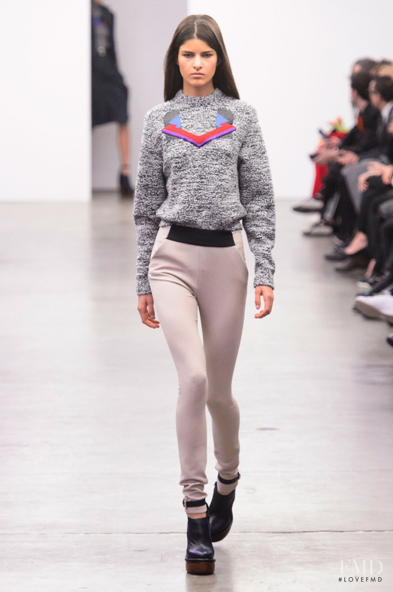 Astrid Holler featured in  the Iceberg fashion show for Autumn/Winter 2015