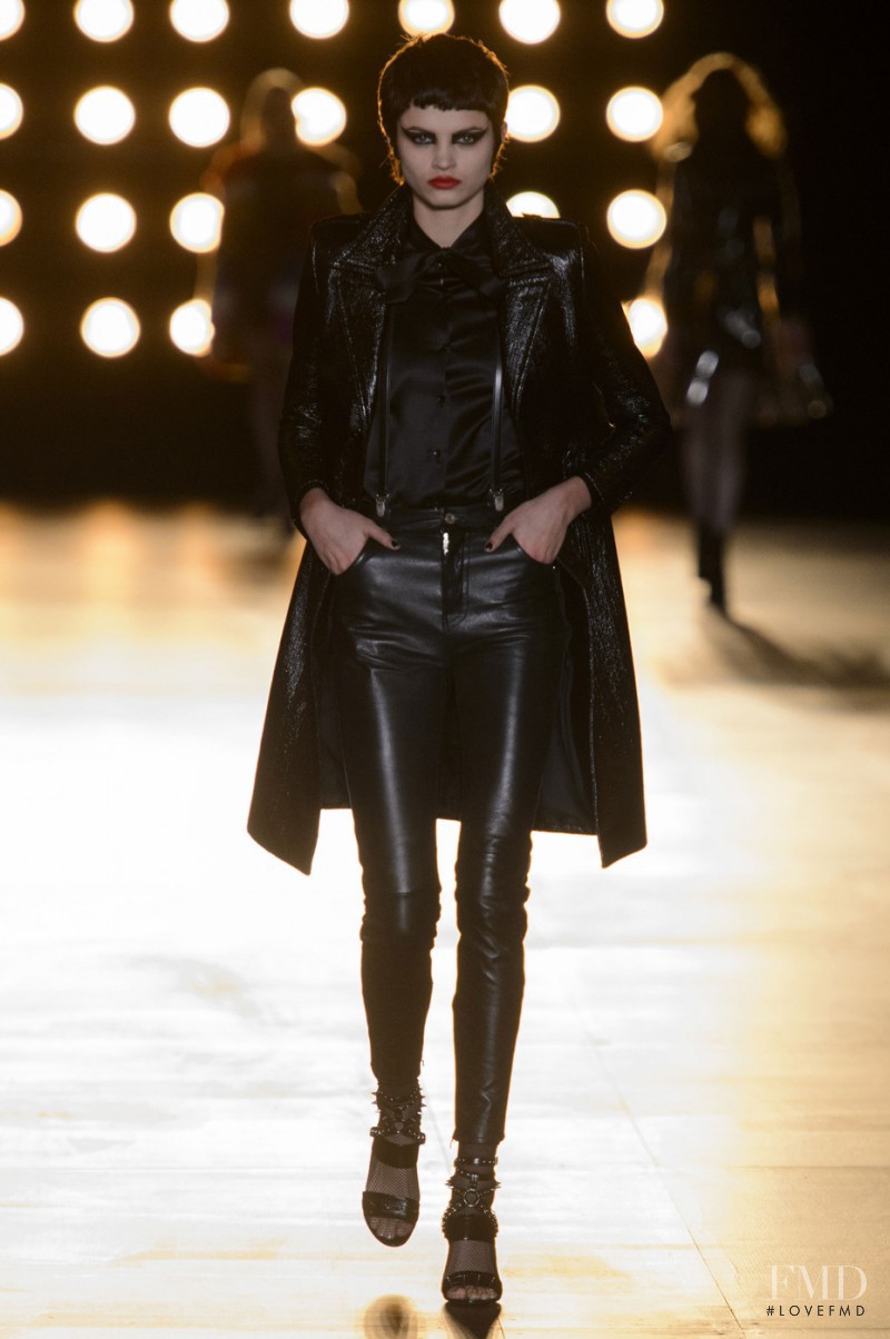 Isabella Emmack featured in  the Saint Laurent fashion show for Autumn/Winter 2015