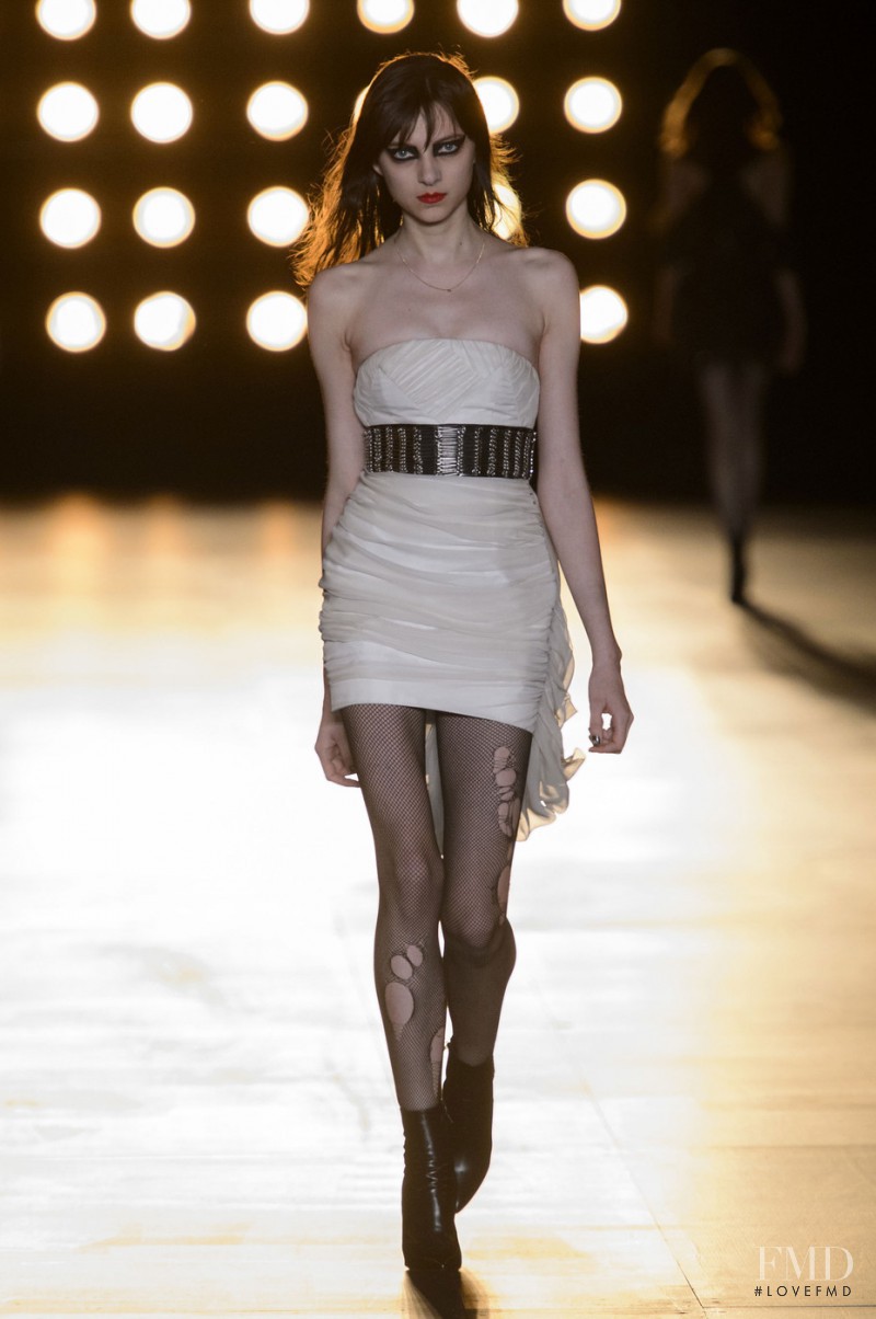 Sarah Engelland featured in  the Saint Laurent fashion show for Autumn/Winter 2015