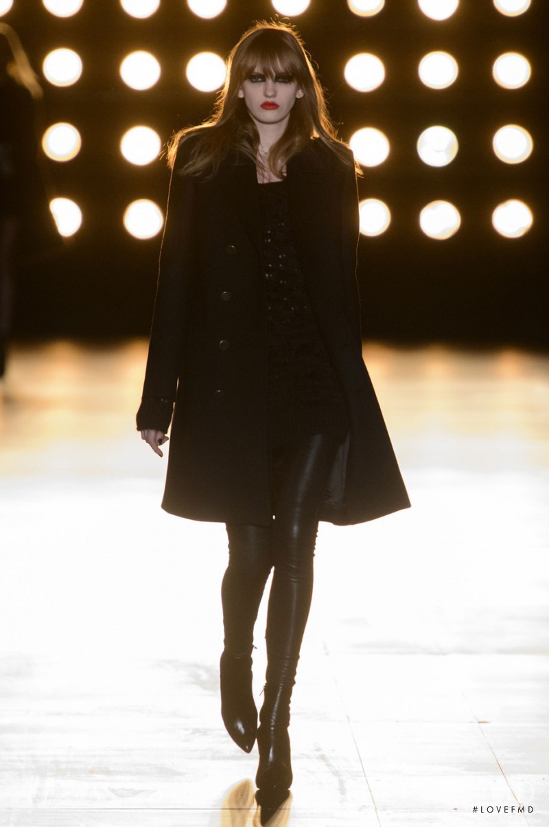 Yulia Musieichuk featured in  the Saint Laurent fashion show for Autumn/Winter 2015