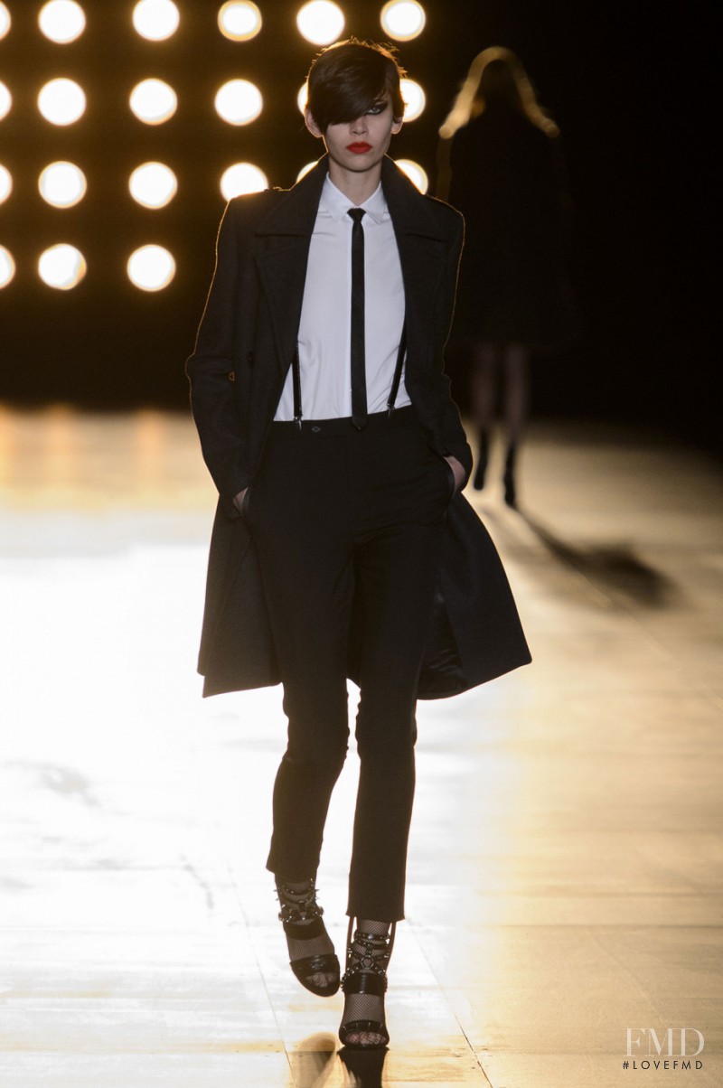 Amra Cerkezovic featured in  the Saint Laurent fashion show for Autumn/Winter 2015