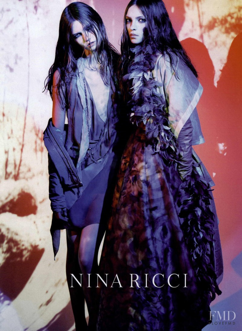 Courtney Smerski featured in  the Nina Ricci advertisement for Spring/Summer 2008