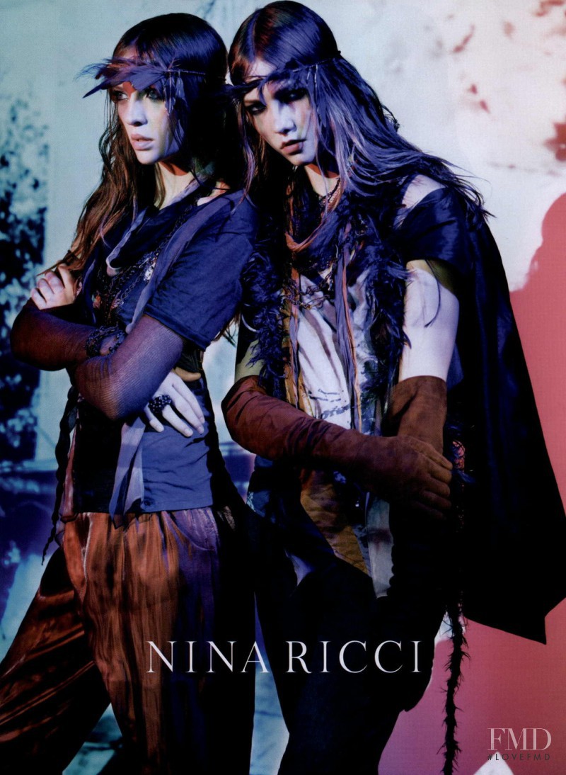 Courtney Smerski featured in  the Nina Ricci advertisement for Spring/Summer 2008