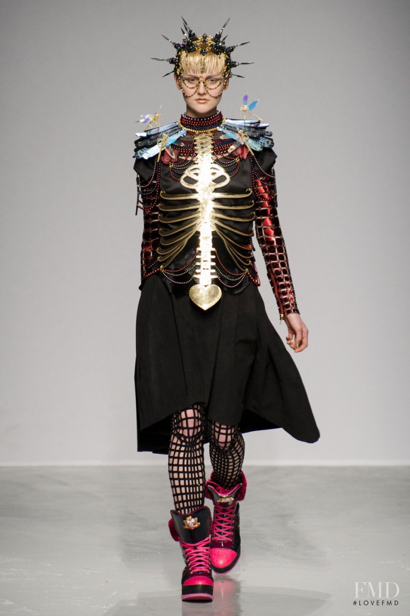 Luba Hryniv featured in  the Manish Arora fashion show for Autumn/Winter 2015