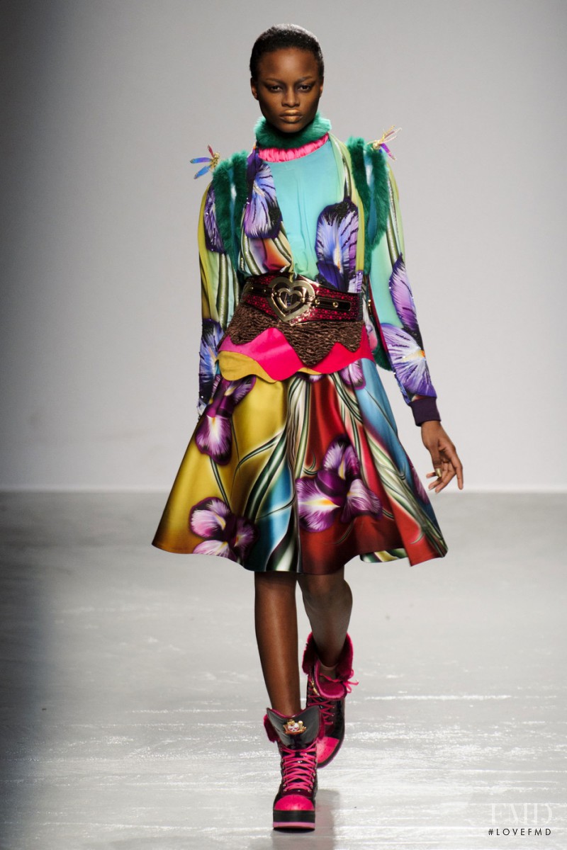 Mayowa Nicholas featured in  the Manish Arora fashion show for Autumn/Winter 2015