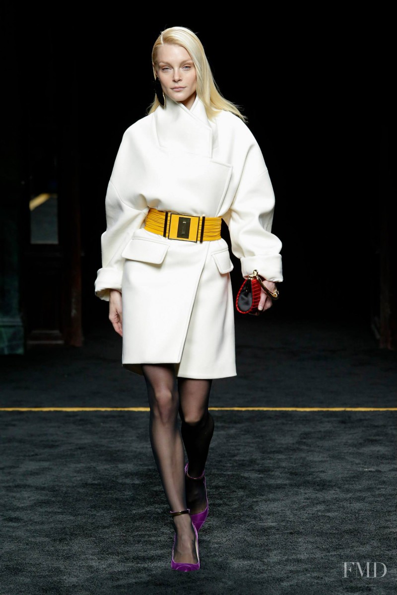 Jessica Stam featured in  the Balmain fashion show for Autumn/Winter 2015