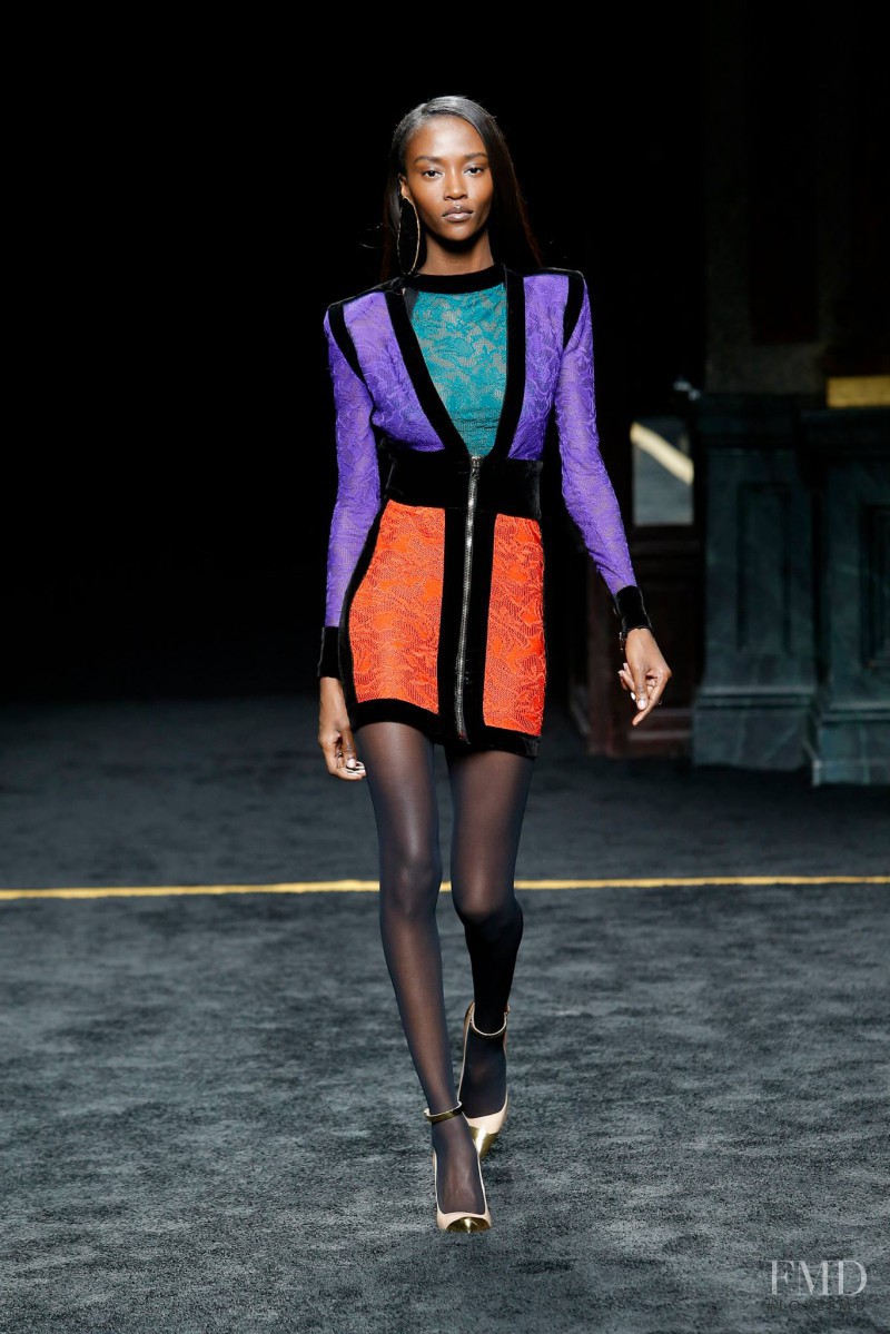 Riley Montana featured in  the Balmain fashion show for Autumn/Winter 2015