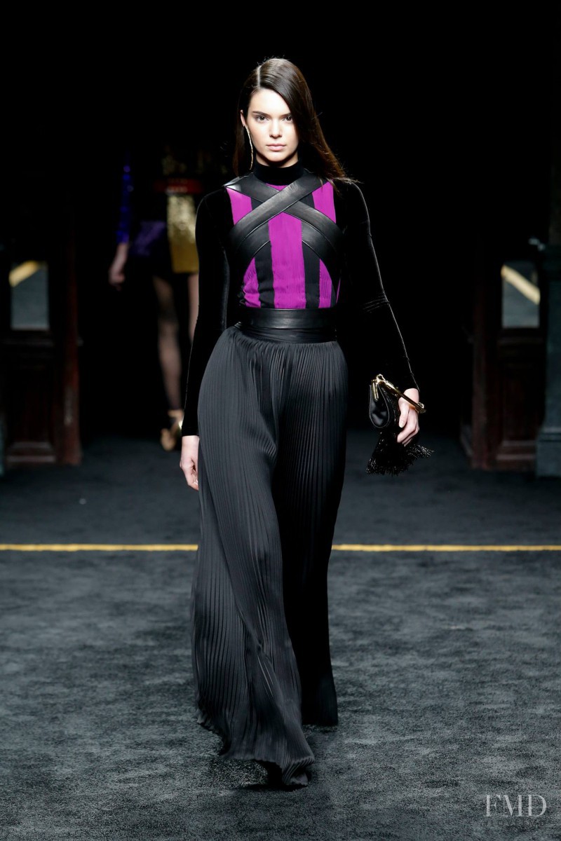 Kendall Jenner featured in  the Balmain fashion show for Autumn/Winter 2015