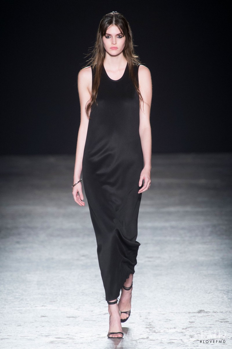 Vanessa Moody featured in  the Francesco Scognamiglio fashion show for Autumn/Winter 2015
