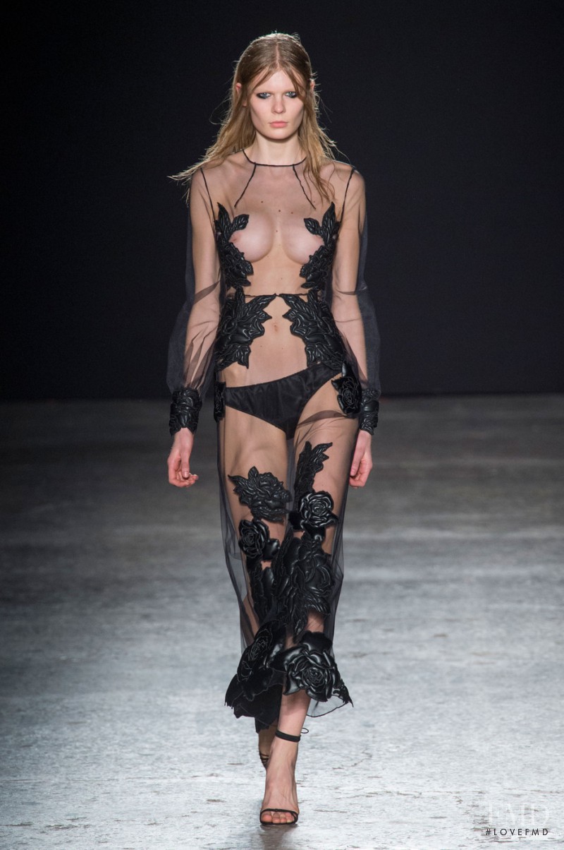 Alexandra Elizabeth Ljadov featured in  the Francesco Scognamiglio fashion show for Autumn/Winter 2015