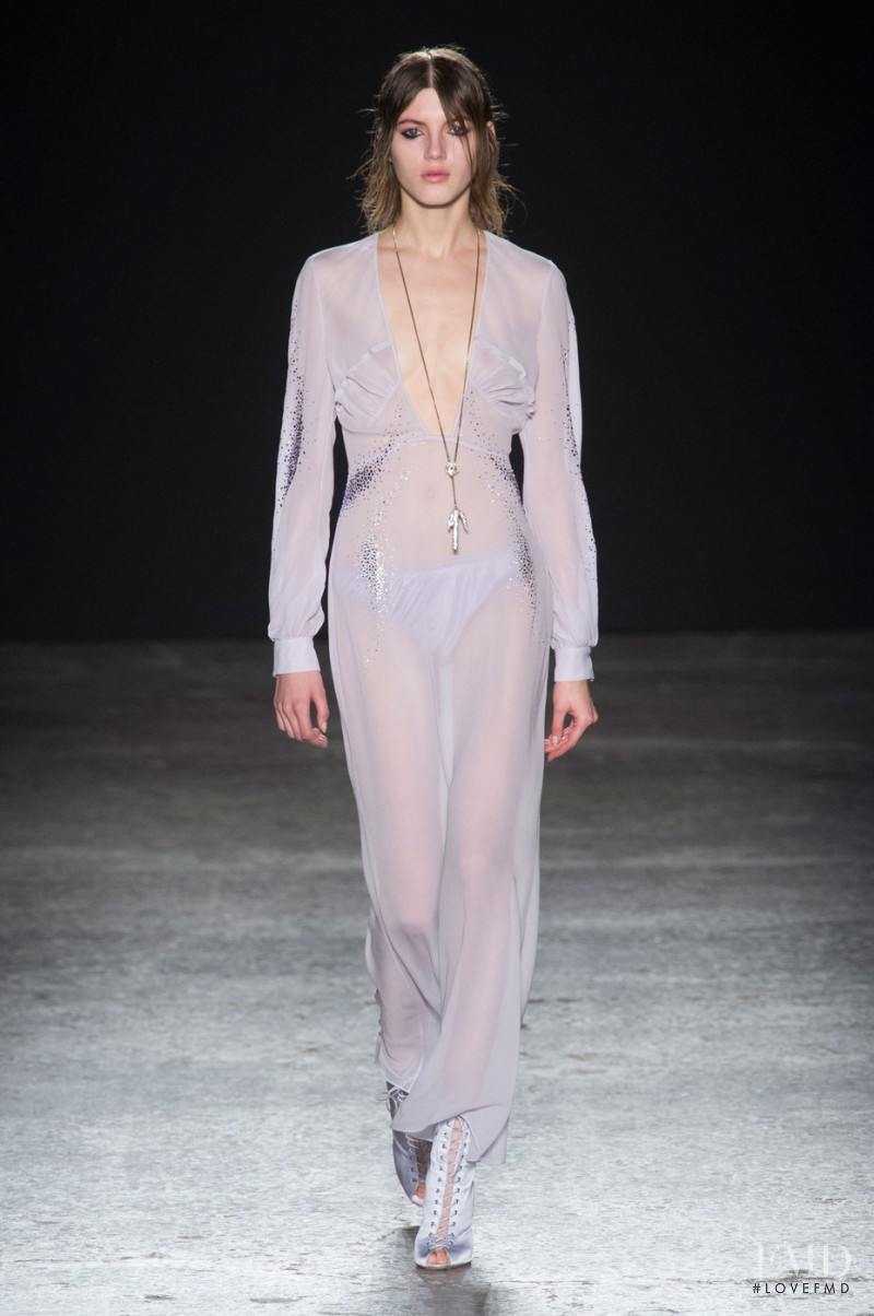 Valery Kaufman featured in  the Francesco Scognamiglio fashion show for Autumn/Winter 2015