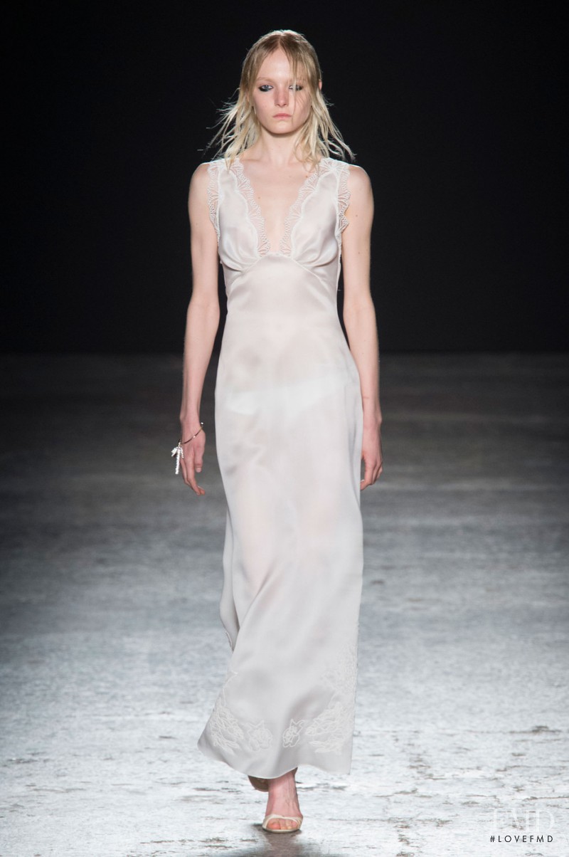Maja Salamon featured in  the Francesco Scognamiglio fashion show for Autumn/Winter 2015