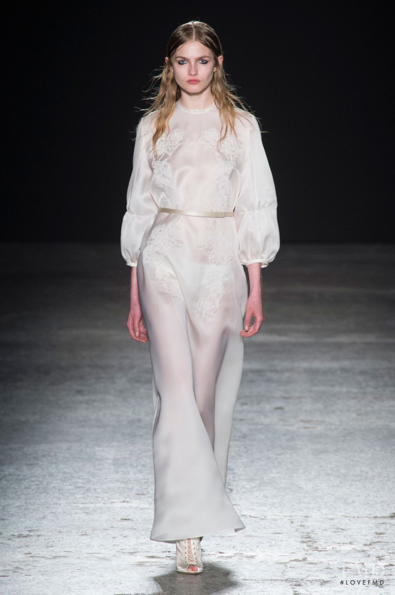 Aneta Pajak featured in  the Francesco Scognamiglio fashion show for Autumn/Winter 2015