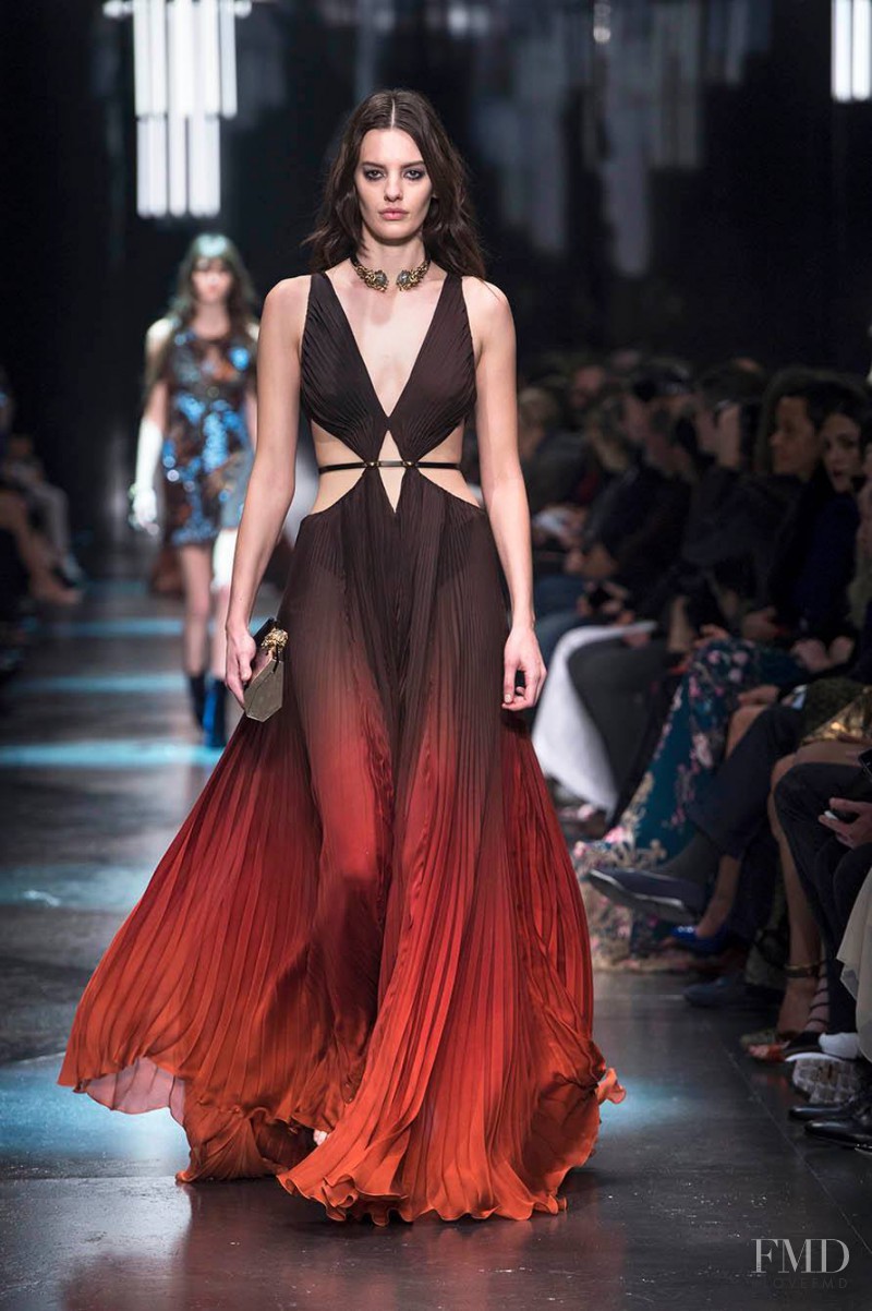 Amanda Murphy featured in  the Roberto Cavalli fashion show for Autumn/Winter 2015