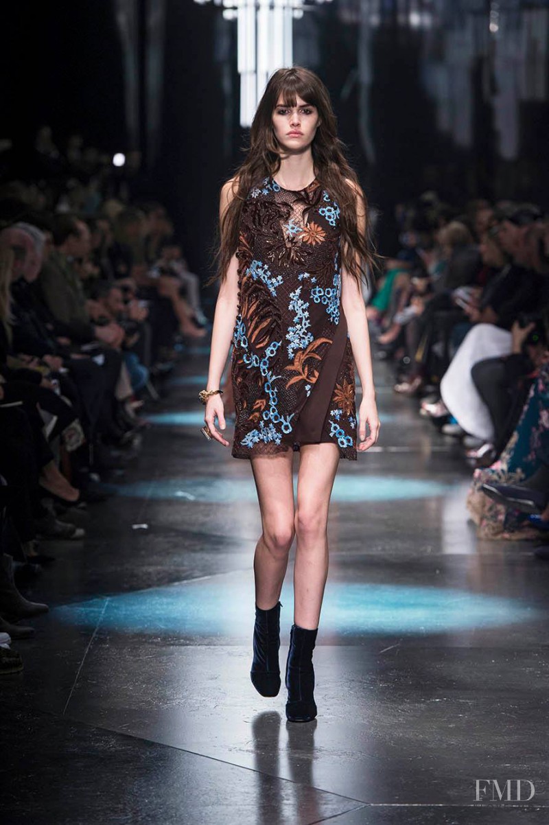 Vanessa Moody featured in  the Roberto Cavalli fashion show for Autumn/Winter 2015