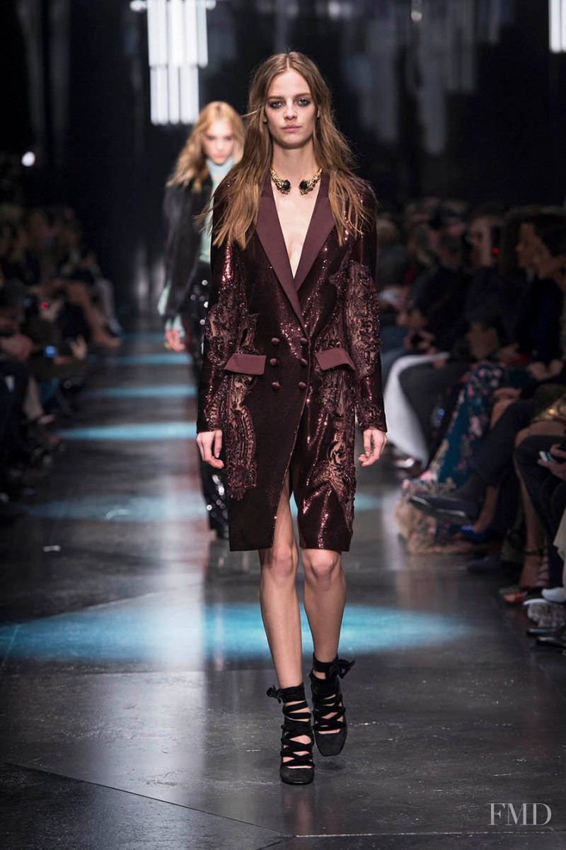 Ine Neefs featured in  the Roberto Cavalli fashion show for Autumn/Winter 2015