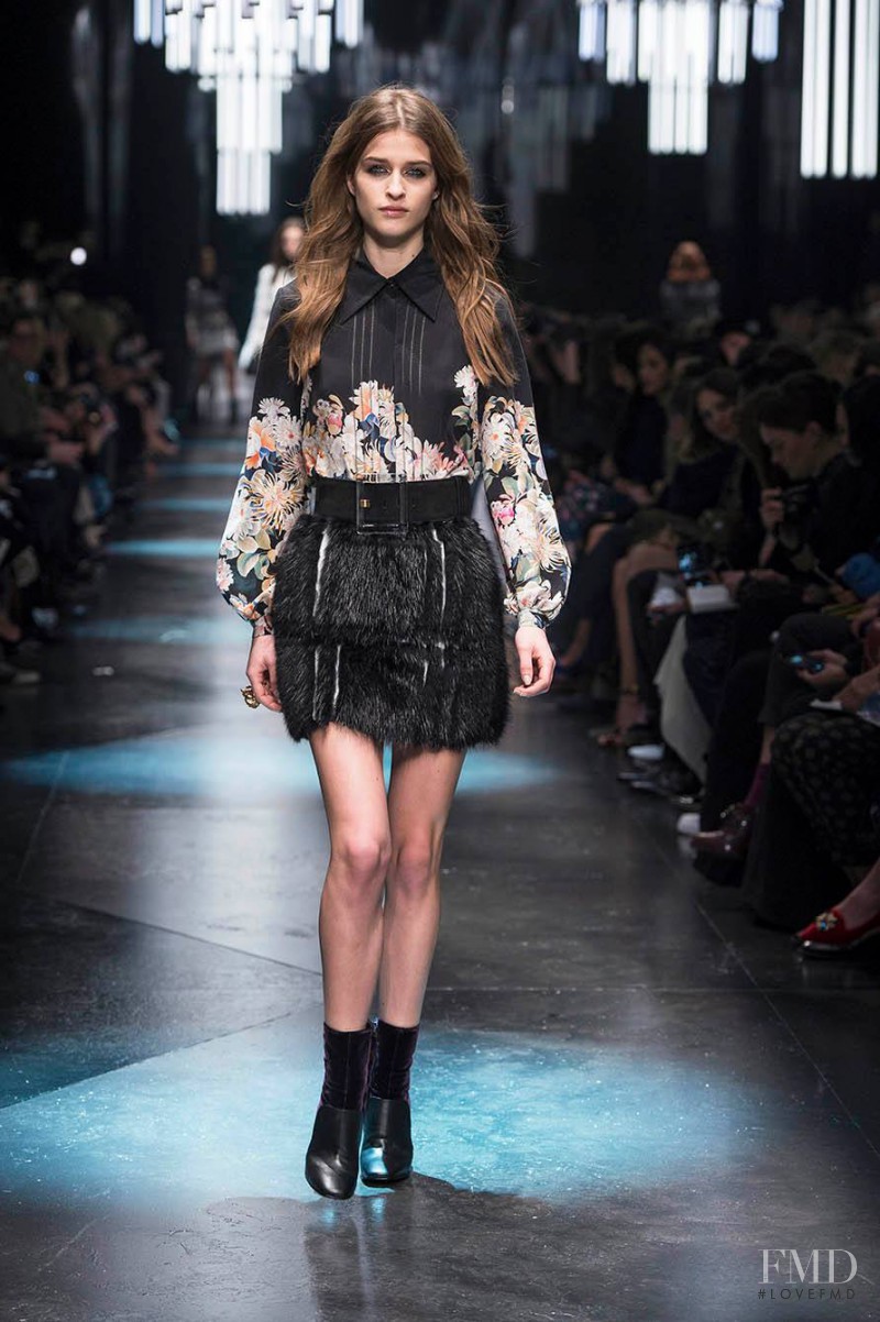 Regitze Harregaard Christensen featured in  the Roberto Cavalli fashion show for Autumn/Winter 2015
