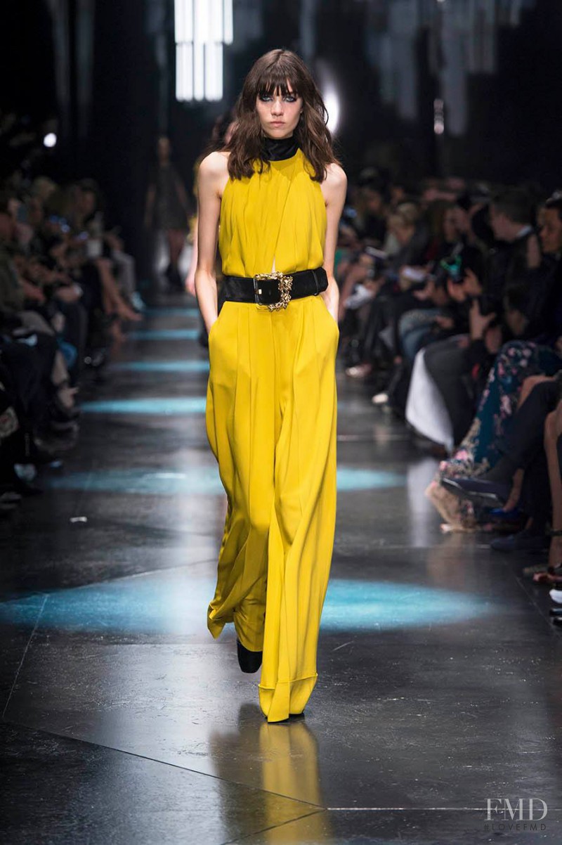 Grace Hartzel featured in  the Roberto Cavalli fashion show for Autumn/Winter 2015