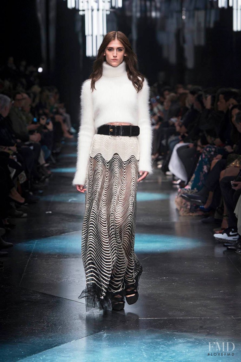 Daiane Conterato featured in  the Roberto Cavalli fashion show for Autumn/Winter 2015