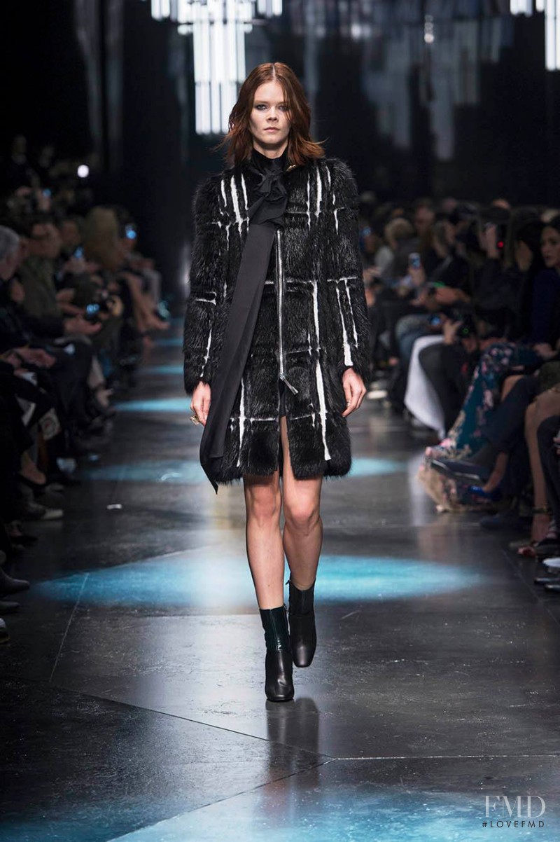 Irina Kravchenko featured in  the Roberto Cavalli fashion show for Autumn/Winter 2015