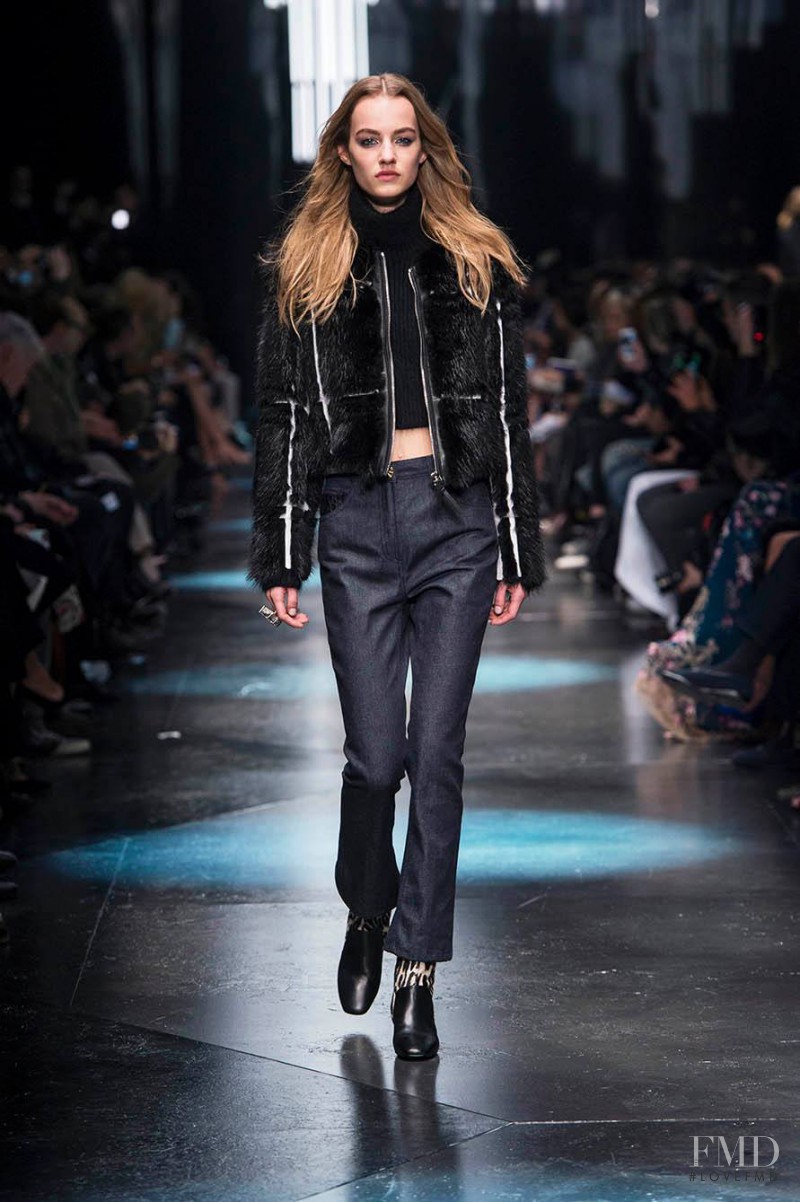 Maartje Verhoef featured in  the Roberto Cavalli fashion show for Autumn/Winter 2015
