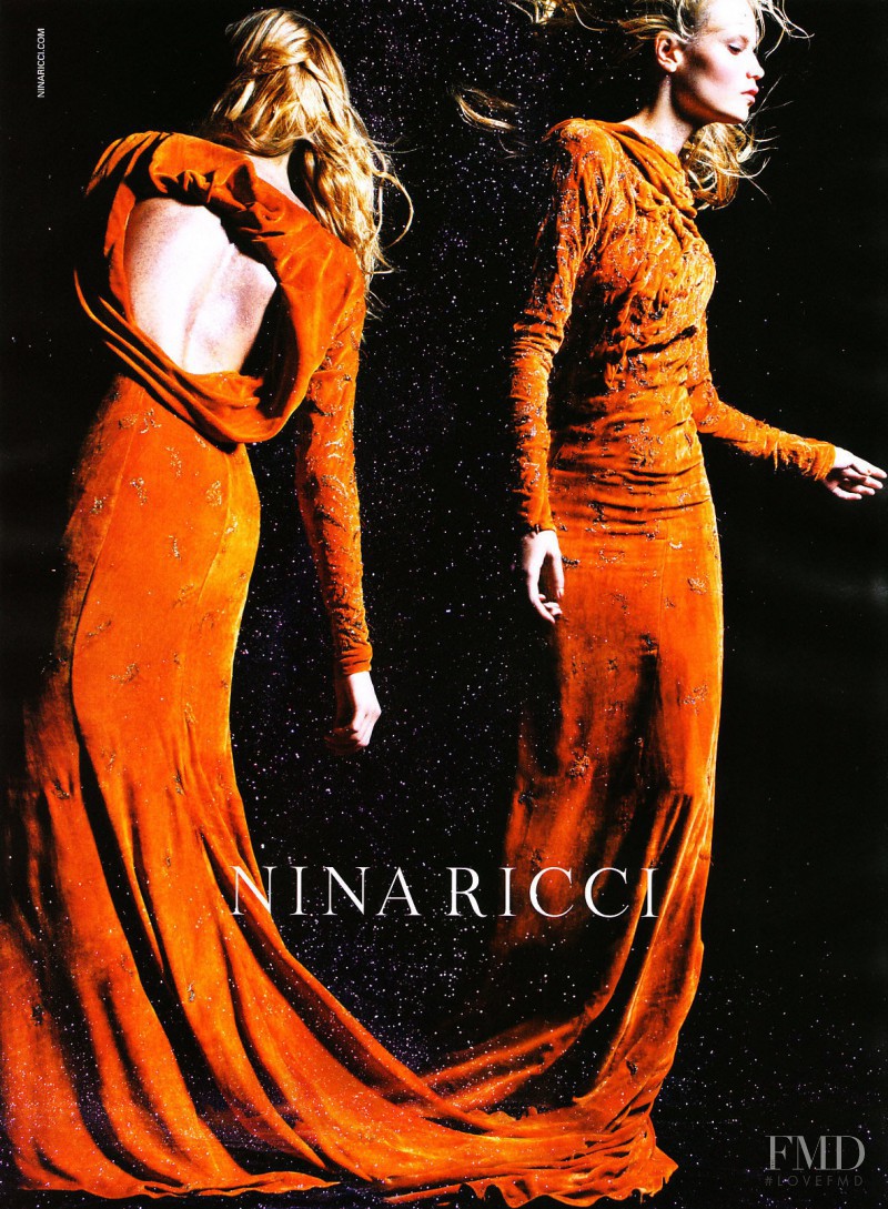 Natasha Poly featured in  the Nina Ricci advertisement for Autumn/Winter 2008