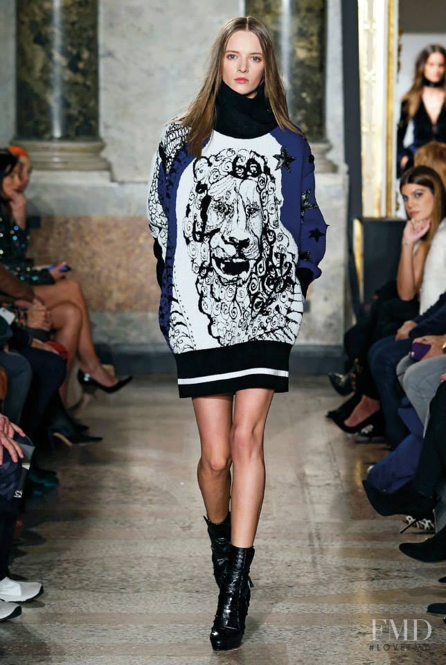 Daria Strokous featured in  the Pucci fashion show for Autumn/Winter 2015