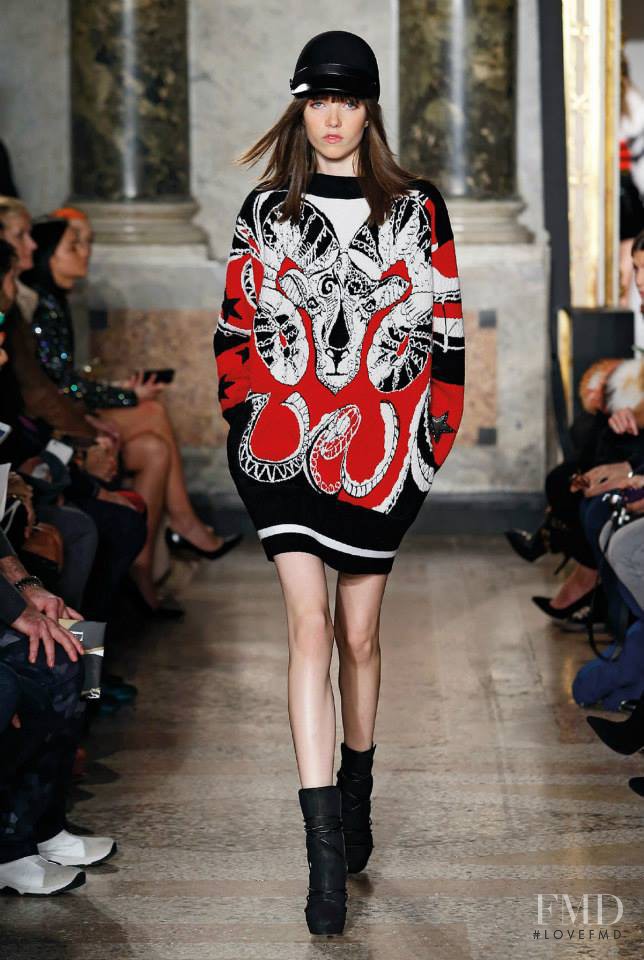 Grace Hartzel featured in  the Pucci fashion show for Autumn/Winter 2015