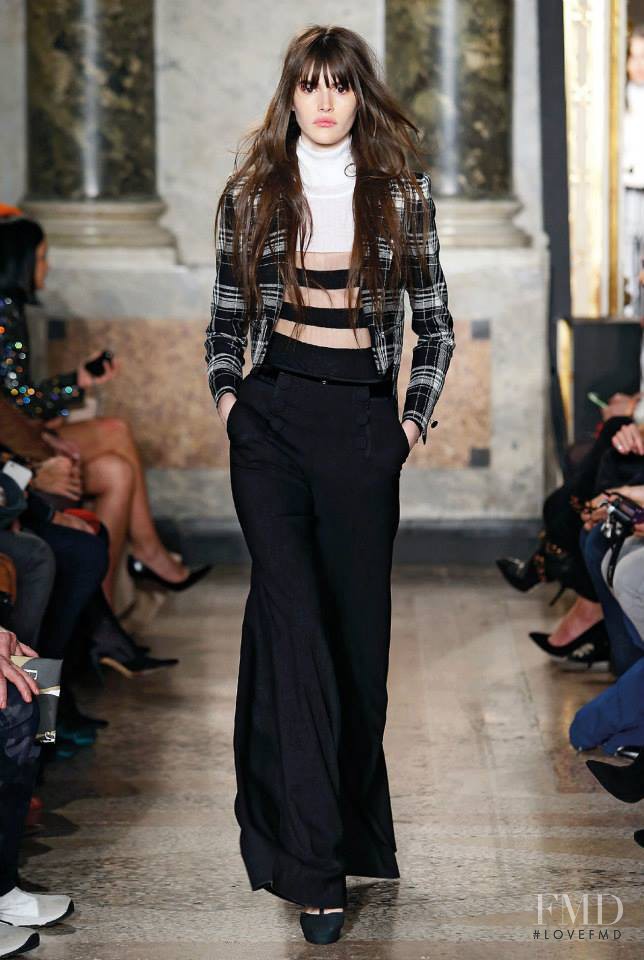 Vanessa Moody featured in  the Pucci fashion show for Autumn/Winter 2015