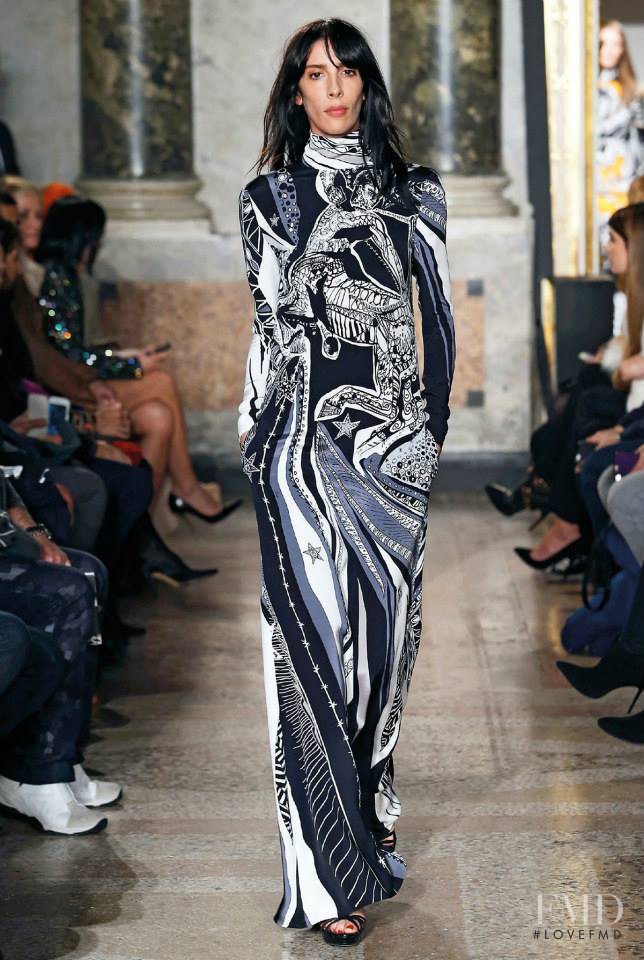 Jamie Bochert featured in  the Pucci fashion show for Autumn/Winter 2015