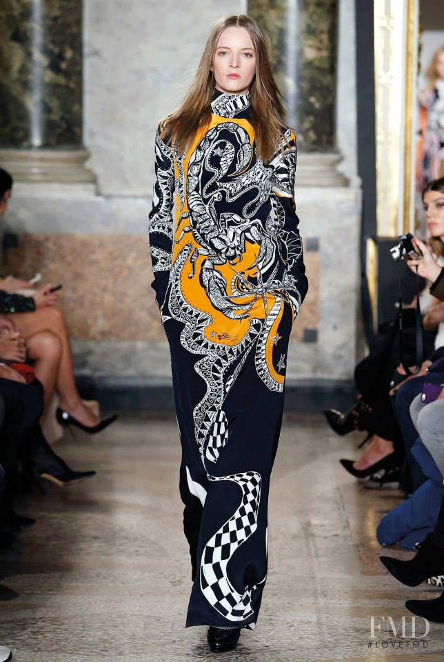 Daria Strokous featured in  the Pucci fashion show for Autumn/Winter 2015