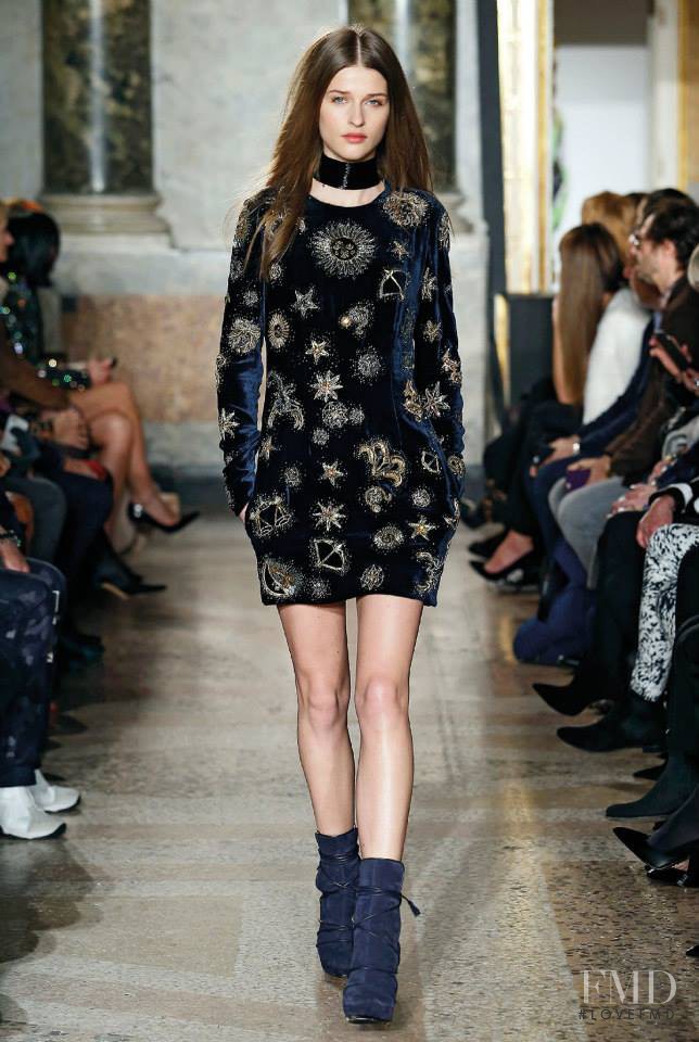 Regitze Harregaard Christensen featured in  the Pucci fashion show for Autumn/Winter 2015