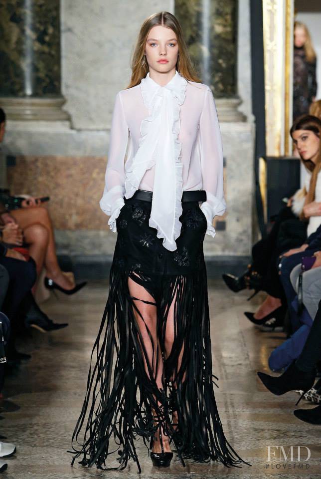 Roos Abels featured in  the Pucci fashion show for Autumn/Winter 2015
