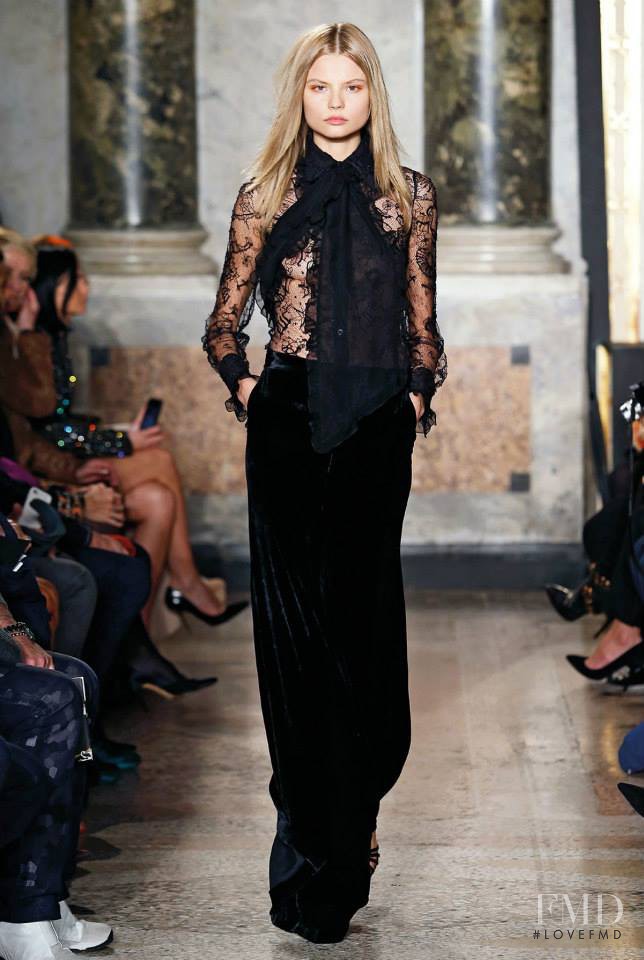 Magdalena Frackowiak featured in  the Pucci fashion show for Autumn/Winter 2015