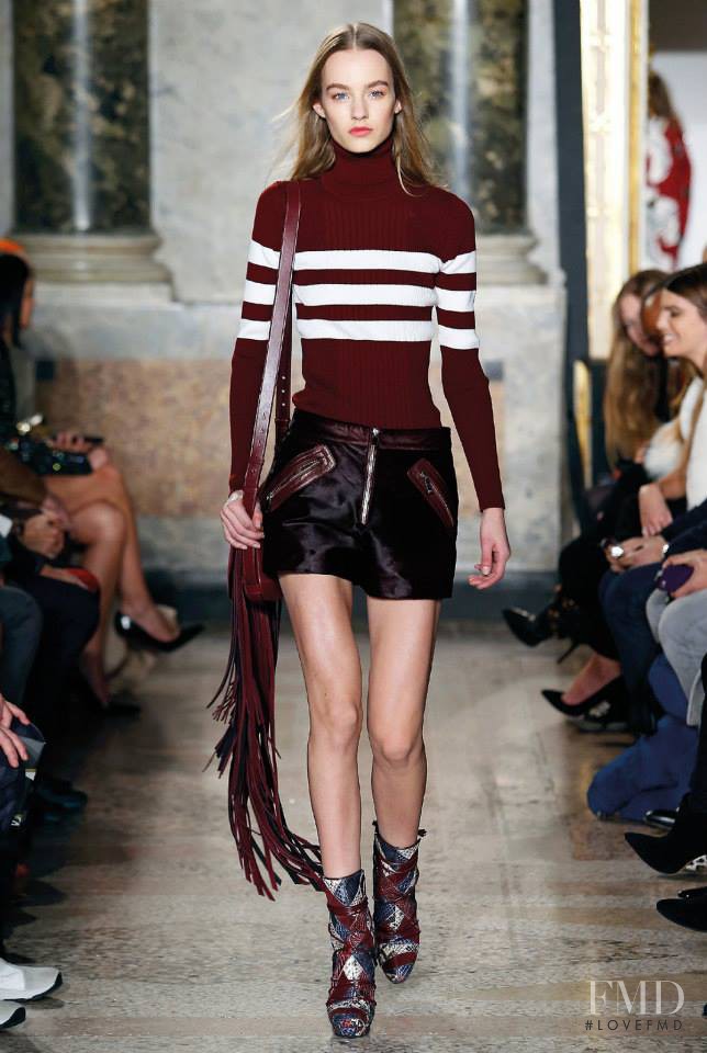 Maartje Verhoef featured in  the Pucci fashion show for Autumn/Winter 2015